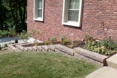 Full Features Landscape and Garden Center small retaining walls and bedding areas