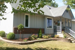 Full Features Landscape and Garden Center small retaining walls and bedding areas