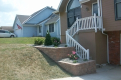 Full Features Landscape and Garden Center small retaining walls and bedding areas