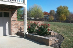 Full Features Landscape and Garden Center small retaining walls and bedding areas