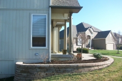 Full Features Landscape and Garden Center small retaining walls and bedding areas