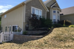 Full Features Landscape and Garden Center small retaining walls and bedding areas