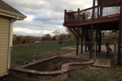 Full Features Landscape and Garden Center small retaining walls and bedding areas