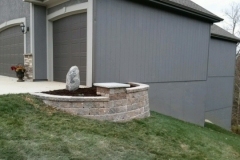 Full Features Landscape and Garden Center small retaining walls and bedding areas