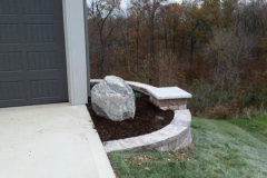 Full Features Landscape and Garden Center small retaining walls and bedding areas