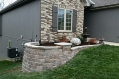 Full Features Landscape and Garden Center small retaining walls and bedding areas