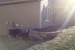 Full Features Landscape and Garden Center small retaining walls and bedding areas