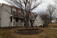 Full Features Landscape and Garden Center small retaining walls and bedding areas