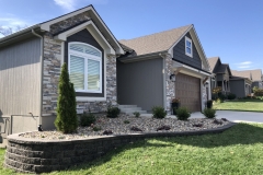 Full Features Landscape and Garden Center small retaining walls and bedding areas