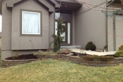 Full Features Landscape and Garden Center small retaining walls and bedding areas