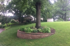 Full Features Landscape and Garden Center small retaining walls and bedding areas