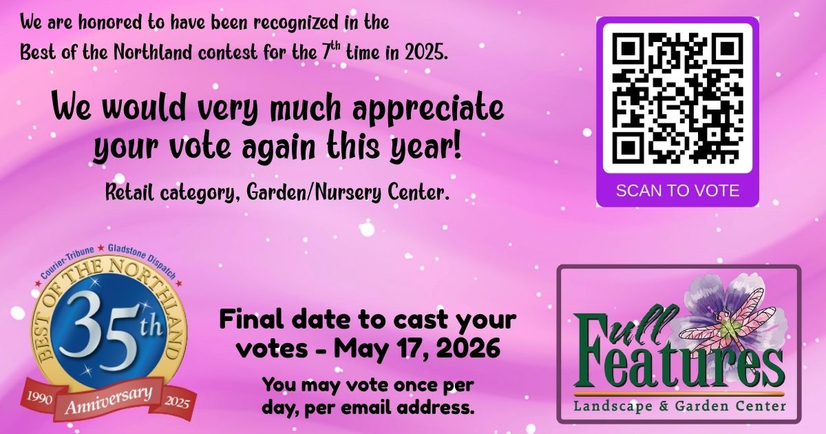 Full Features is honored to have been recognized in the Best of the Northland contest for the 7th time in 2025. They would very much appreciation your vote again in the 2026 contest. Includes a QR code to scan to vote for Full Features in the Best of the Northland Contest.  Last date to vote is May 17. Contest details available at mycouriertribune.com
